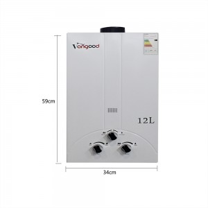 Factory Outlets China OEM Supplier Hot Selling 10L 12L 13L Constant Temperature Touch Screen Display Forced Type Tankless Gas Water Heater for Shower Bathing