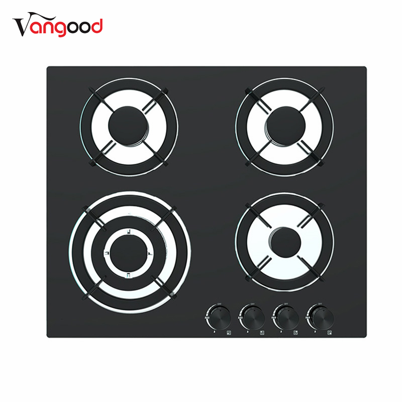 Best quality Single Gas Stove - Built In Png 24 Inch Black Natural Propane 4 Burner Gas Stove – Vangood