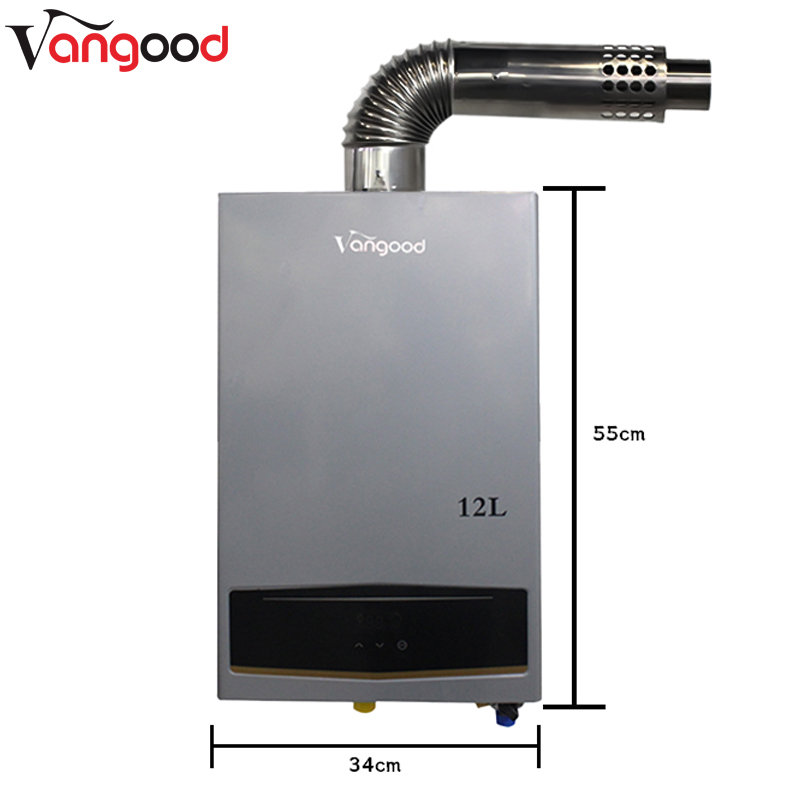 Gas Thermostat Boiler Water Heater With Double Pipe