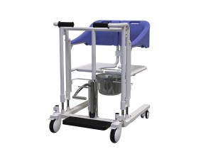 Máquina de transferencia de elevación de pacientes, silla elevadora hidráulica multifuncional, ZW302-2 Zuowei, 51cm de ancho adicional