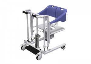 Mașină multifuncțională de transfer pentru ridicarea pacientului Scaun hidraulic Zuowei ZW302-2 51 cm lățime suplimentară a scaunului