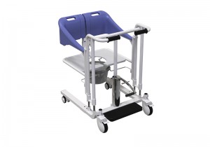 Màquina de transferència d'elevació de pacients multifuncional resistent cadira elevadora hidràulica Zuowei ZW302-2 51 cm d'amplada de seient addicional