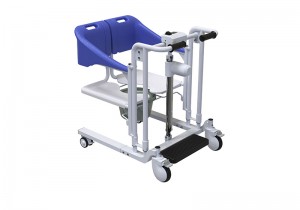 Multifunctional Heavy Duty Patient Lift Transfer Machine Electric lift chair Zuowei ZW365D 51cm Extra Seat Width