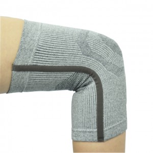 Knee Brace with Silicone Pad and Elastic Metal Side Bars Compression Sleeve for Running