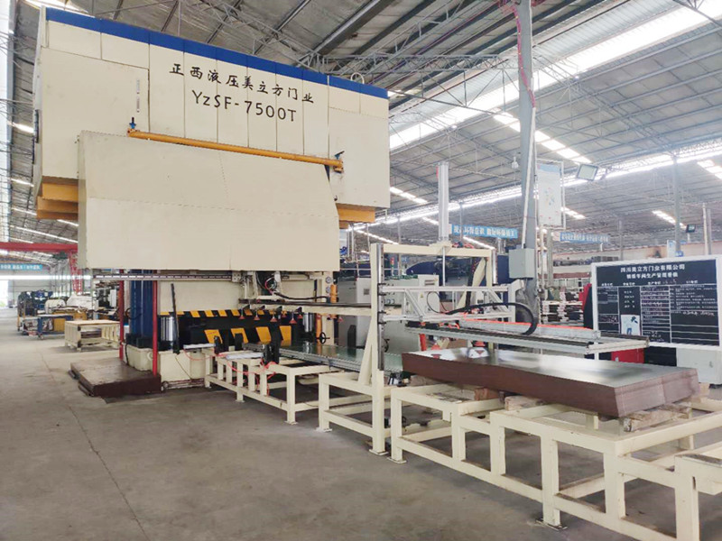 Factory wholesale Steel Door Skin Making Machine - Anti-theft door embossing hydraulic press – Zhengxi