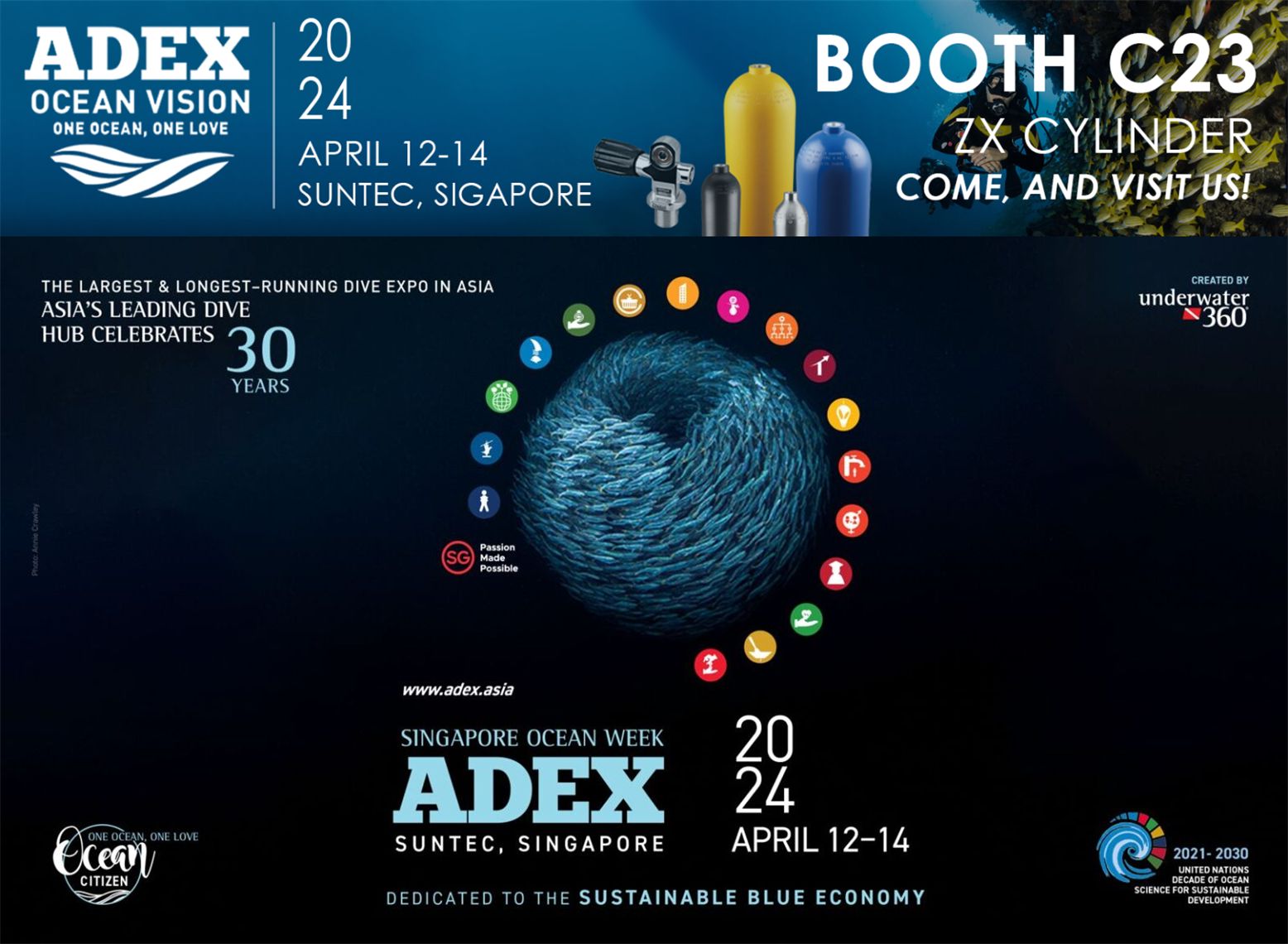 ZX-CILINDER op ADEX 2024: duik in de toekomst met onze hoogwaardige duikflessen en nieuwe kleppen
