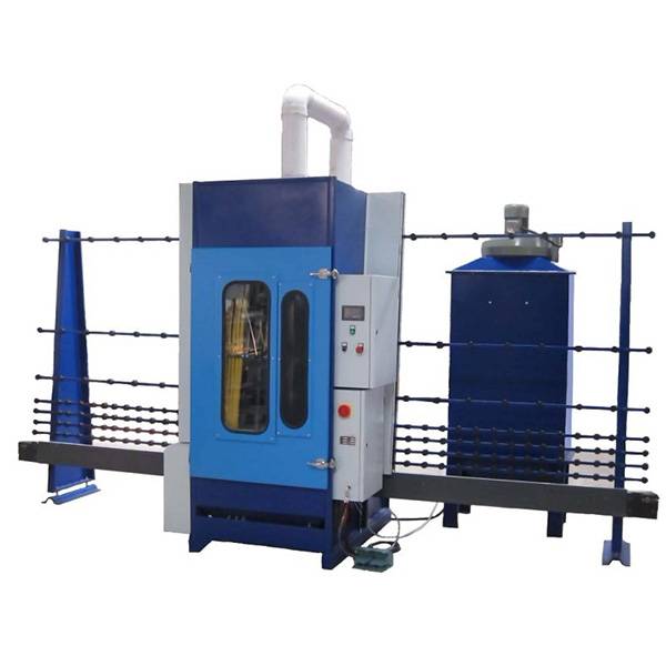 PLC controlled vertical glass sandblasting machine easy operation Featured Image