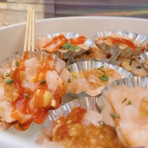 Crab flavor shrimp tart