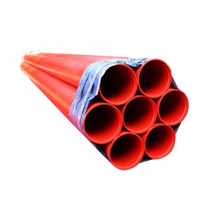 Manufactur standard Hollow Structural Steel Tube - Powder coated plastic steel tube  – Zheyi