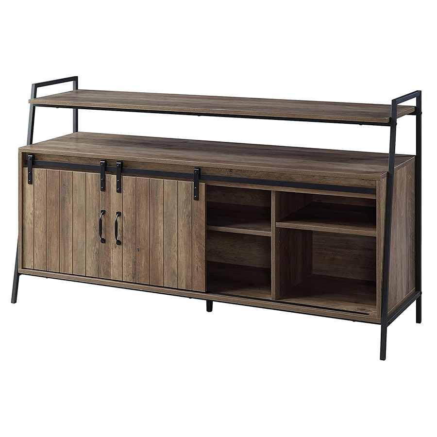 Modern TV Stand with 2 Cabinet & 3 Shelves for TV up to 55 in, TV Console Table for Living Room Featured Image