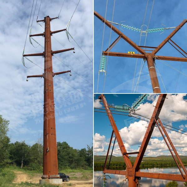 Weathering steel breaks through tradition and shows advantages in transmission line construction
