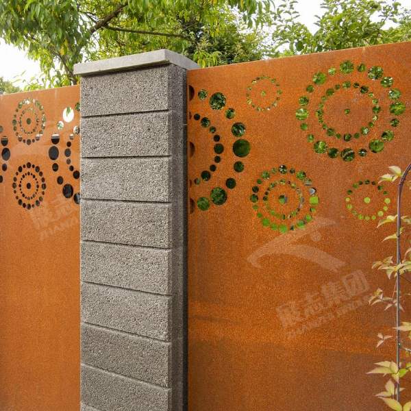 Corten steel facade decoration: showing the unique style of modern architecture
