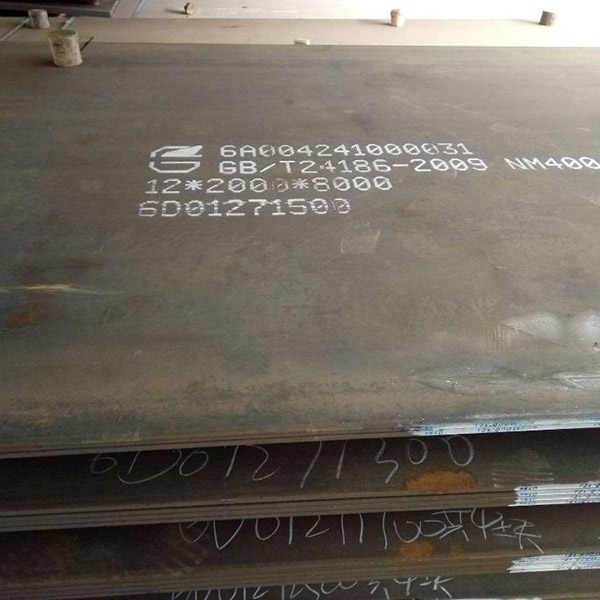 China Hot Rolled NM400 NM450 NM500 Wear Resistant Steel Plate For Making  Excavator factory and manufacturers