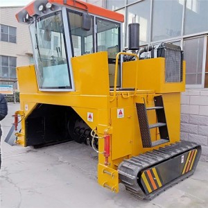 Mobile windrow Crawler Compost Turner For Poultry Animal Waste Bio Organic Fertilizer Processing